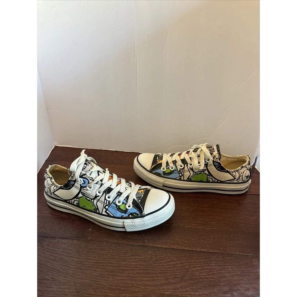 Converse All-Star‎ White CT Sticker OX Low SKU#100144F Shoes Size 7.5W/5.5M RARE
